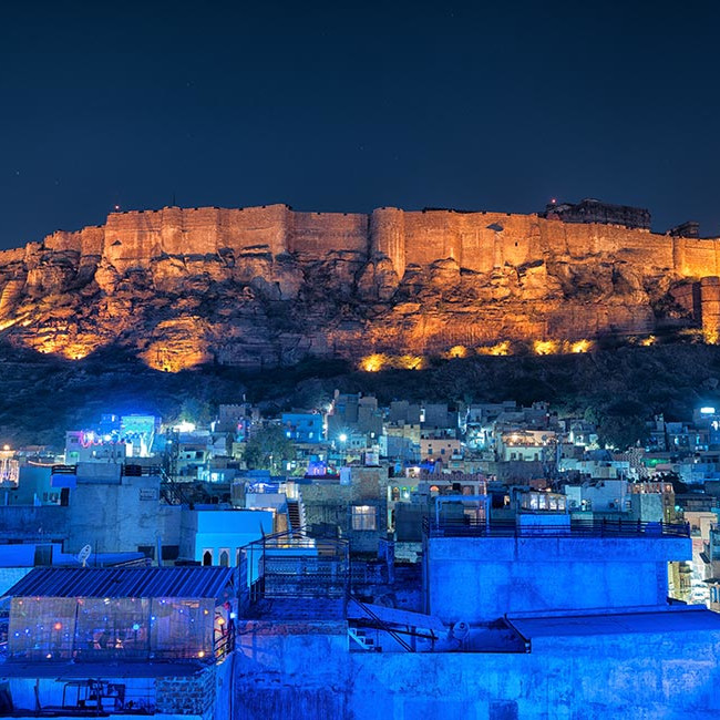 Mehrangarh at night – royal holiday travel view